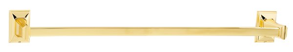 24" Towel Bar in Polished Brass