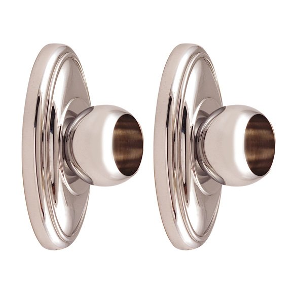 Shower Rod Brackets (priced per pair) in Polished Nickel