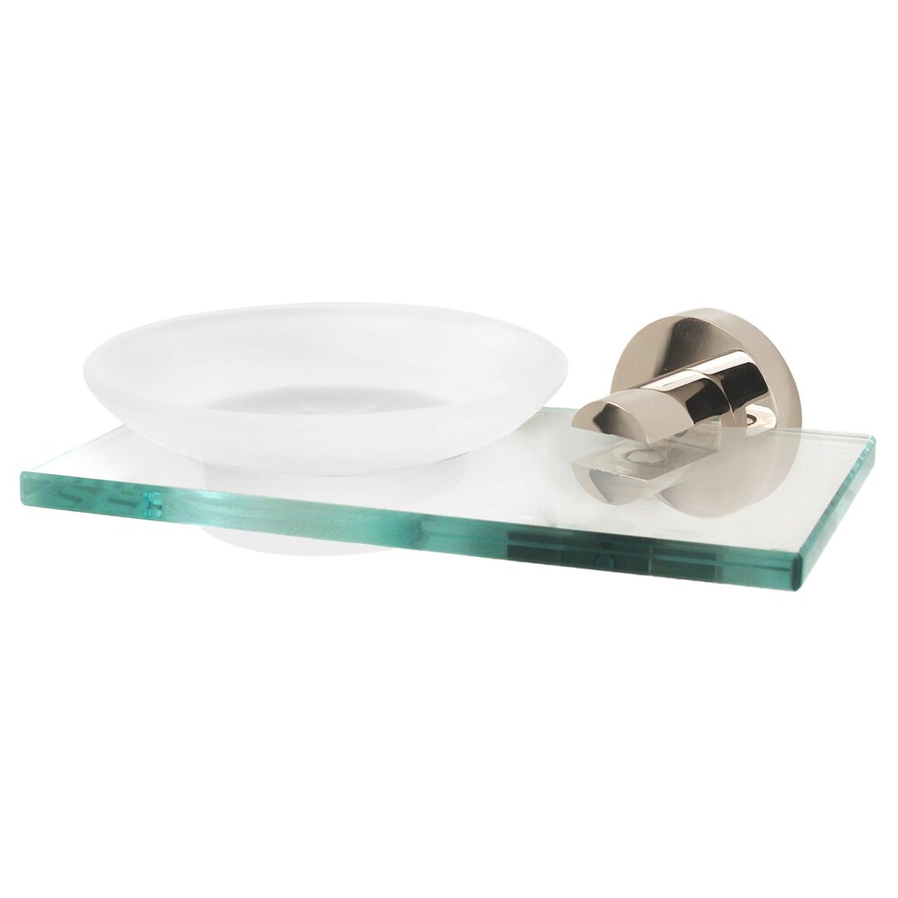 Soap Holder with Dish in Polished Nickel