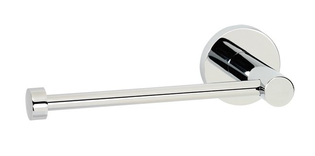 Solid Brass Single Post Tissue Holder in Polished Chrome