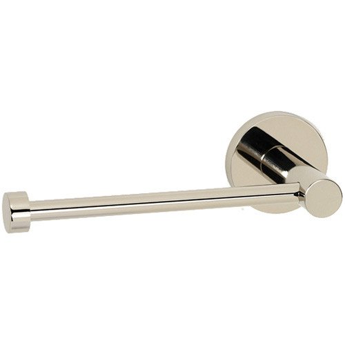 Solid Brass Single Post Tissue Holder in Polished Nickel
