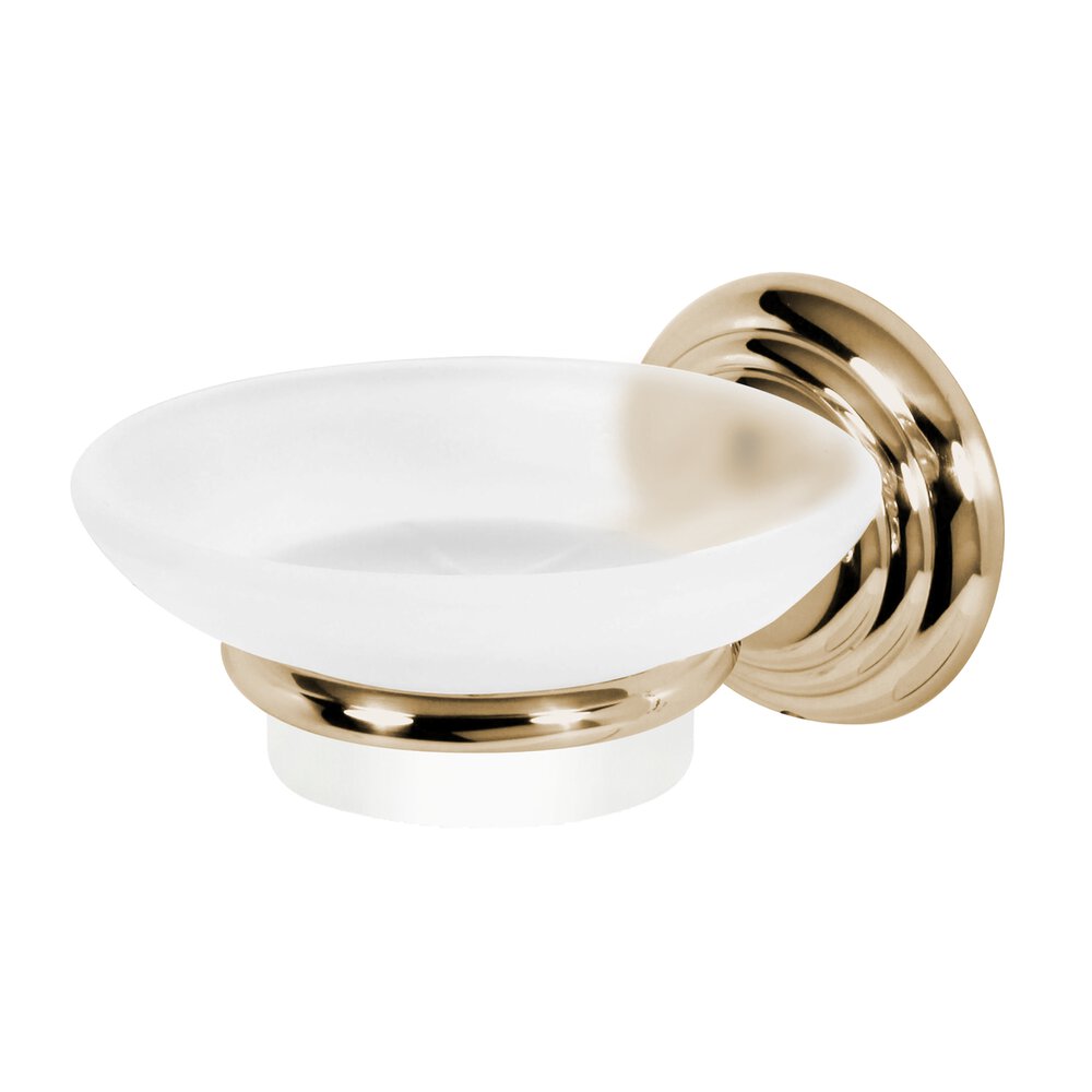 Soap Holder with Dish in Polished Nickel