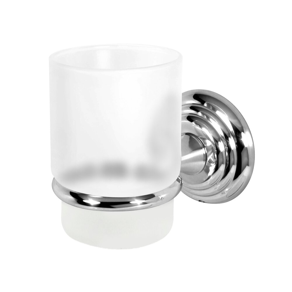 Tumbler Holder with Tumbler in Polished Chrome