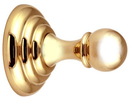Robe Hook in Polished Brass