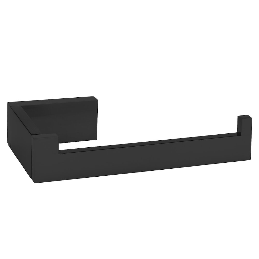 Right Hand Single Post Tissue Or Towel Holder In Matte Black