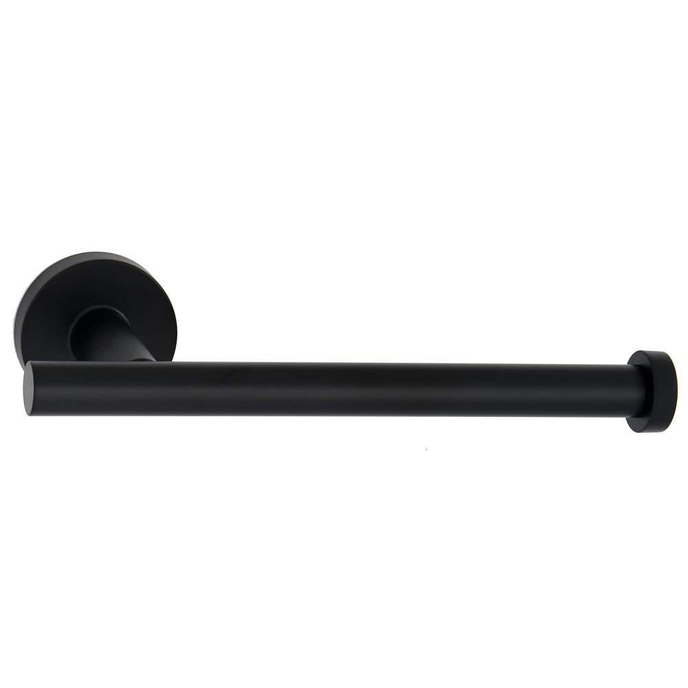 Right Handed Tissue Holder With Smooth Bar in Matte Black