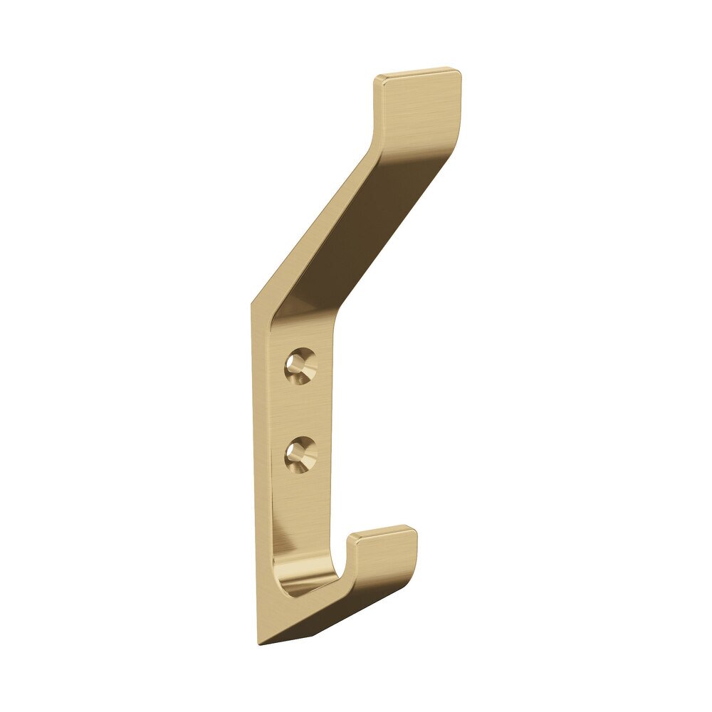 Emerge Double Prong Wall Hook in Champagne Bronze