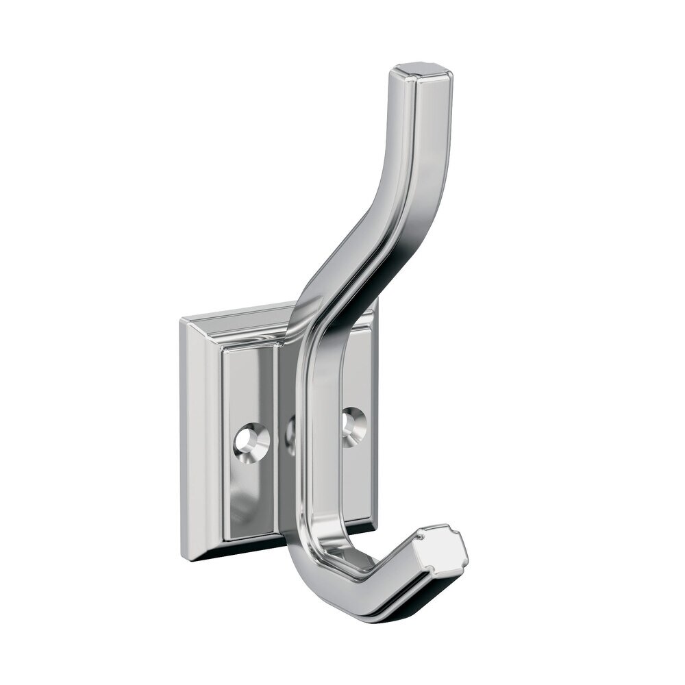 Aliso Double Prong Wall Hook in Chrome