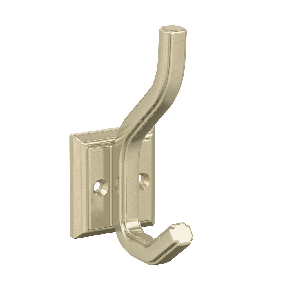 Aliso Double Prong Wall Hook in Golden Champagne