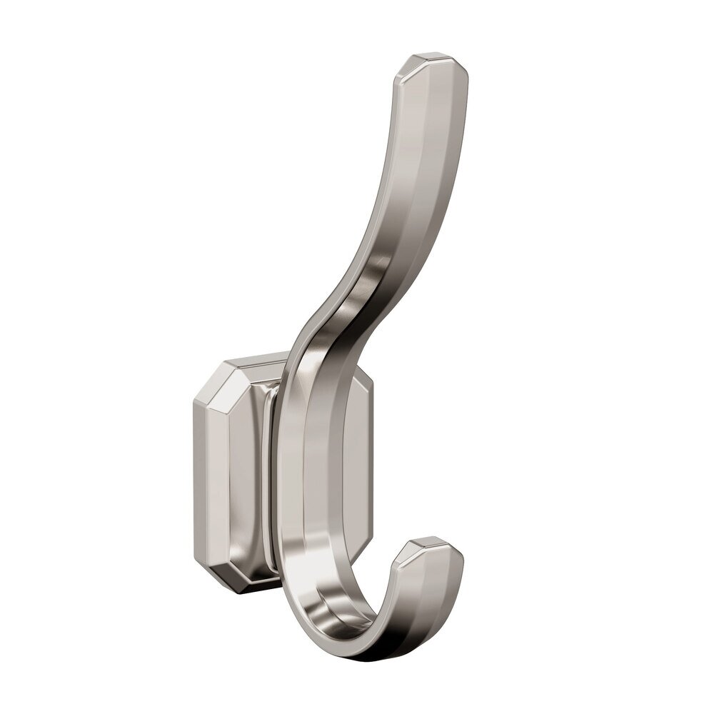 Granlyn Double Prong Wall Hook in Polished Nickel