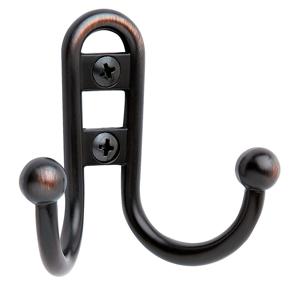 Double Prong Robe Hook in Oil Rubbed Bronze