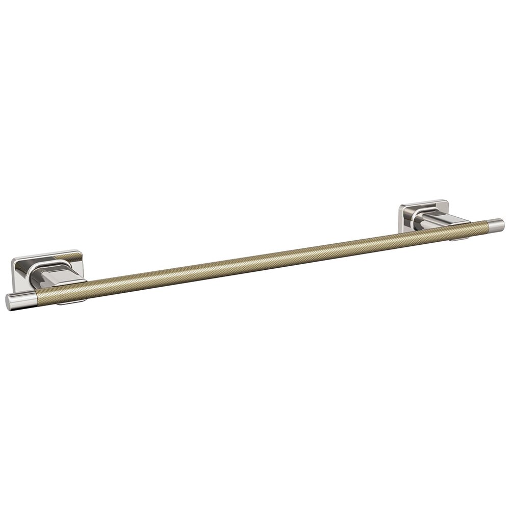 18" (457 mm) Towel Bar in Polished Nickel and Golden Champagne