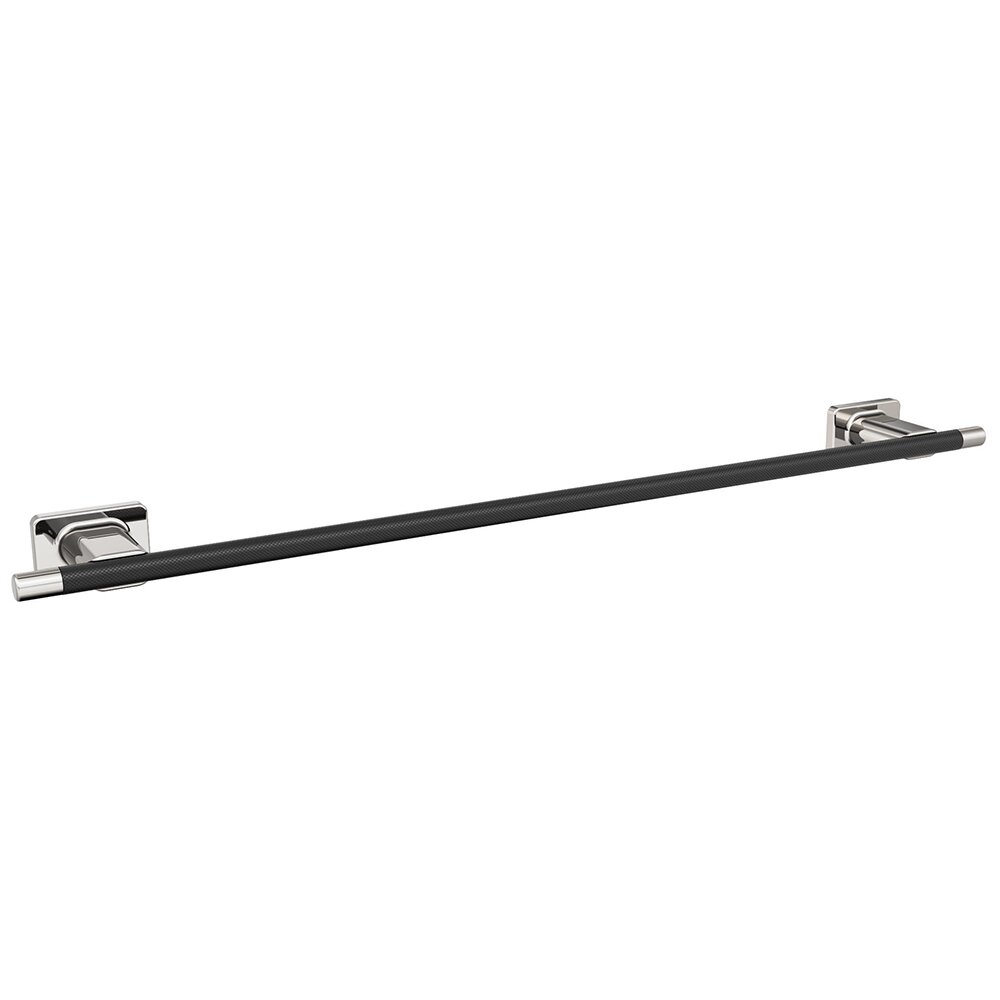24" (610 mm) Towel Bar in Polished Nickel and Black Bronze