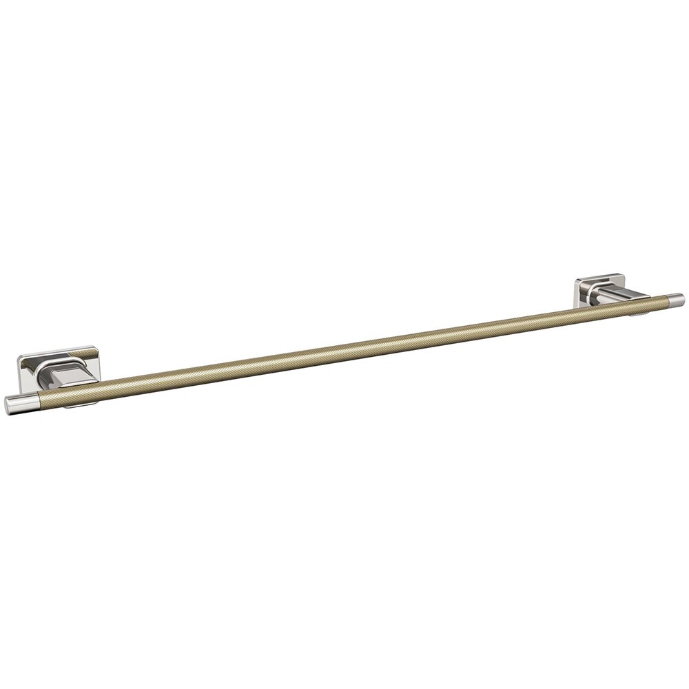 24" (610 mm) Towel Bar in Polished Nickel and Golden Champagne