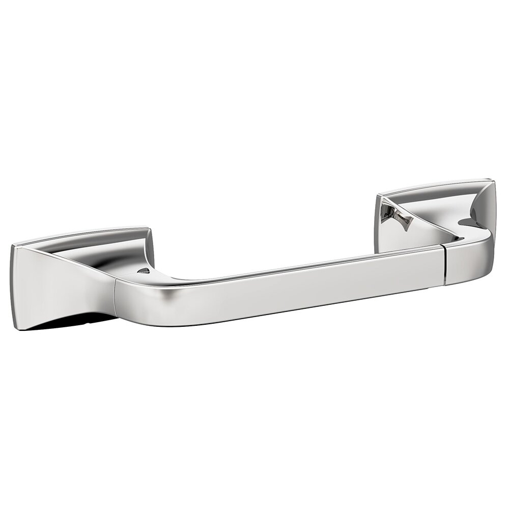 Pivoting Double Post Toilet Paper Holder in Chrome