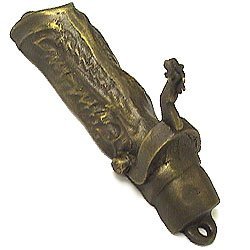Back Boot Hook in Antique Gold
