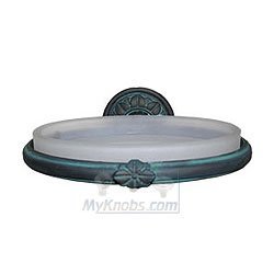 Bathroom Accessory Wall Mount Pompeii Soap Dish in Pewter with Copper Wash