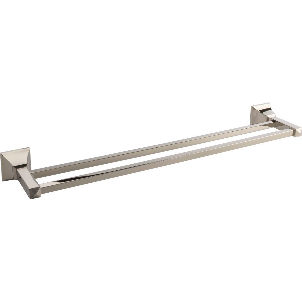 21 1/2" Centers Double Towel Bar In Polished Nickel