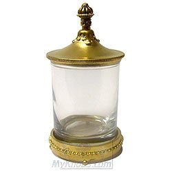 Small Sundry Jar in Antique Brass
