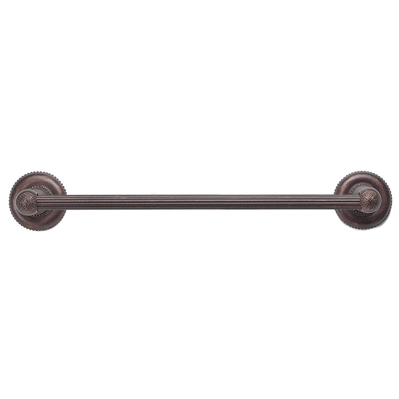 16" Center Towel Bar with 5/8" Reeded Center in Oil Rubbed Bronze