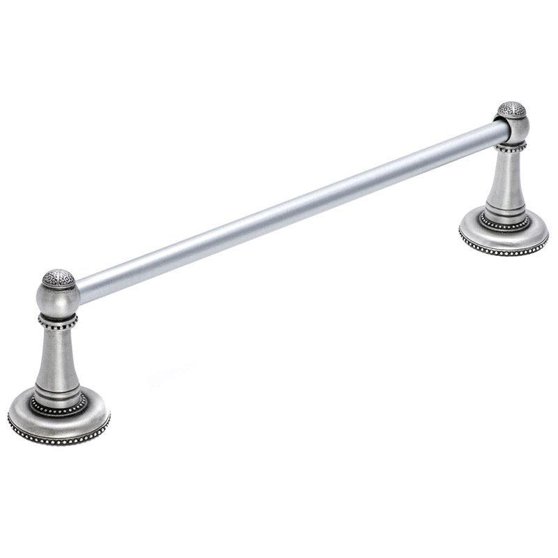 24" on Center Towel Bar with 5/8" Smooth Center in Satin
