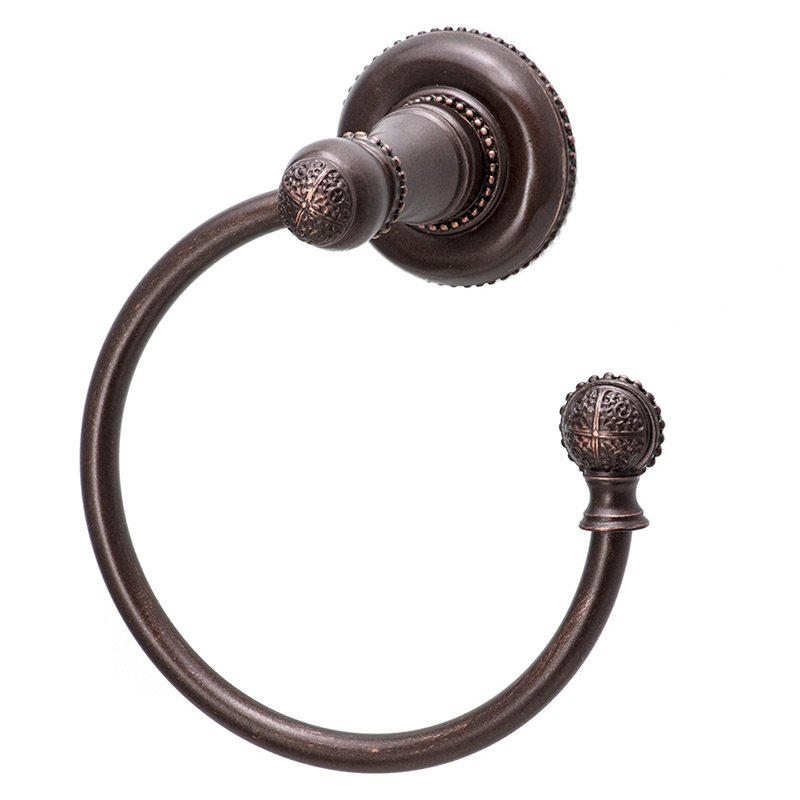 Swing Smooth Towel Ring Right in Oil Rubbed Bronze