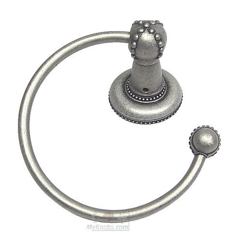 Towel Ring Right in Antique Brass
