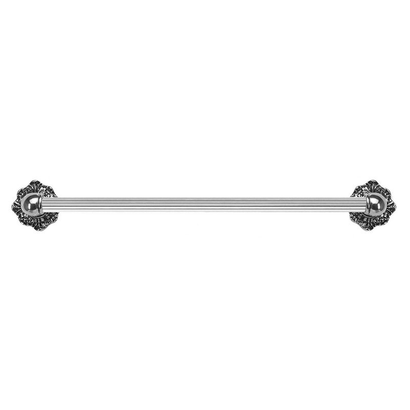 16" Centers Towel Bar with 5/8" Reeded Center Renaissance Style in Chalice