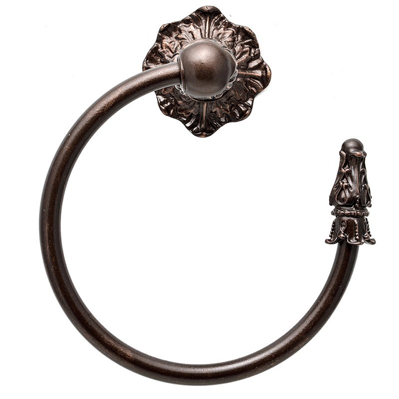 Swing Smooth Towel Ring Right in Oil Rubbed Bronze