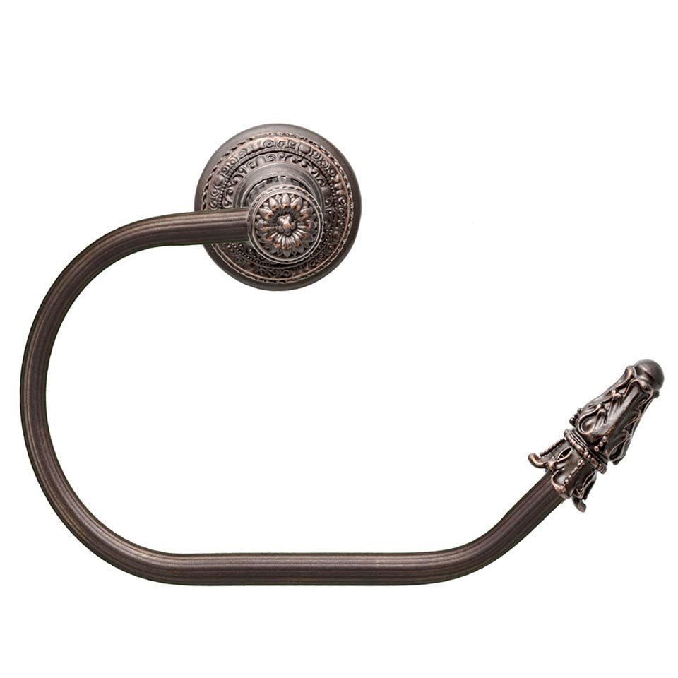 Acanthus Ii Swing Tissue Reeded Ring Right Rosette Style in Oil Rubbed Bronze