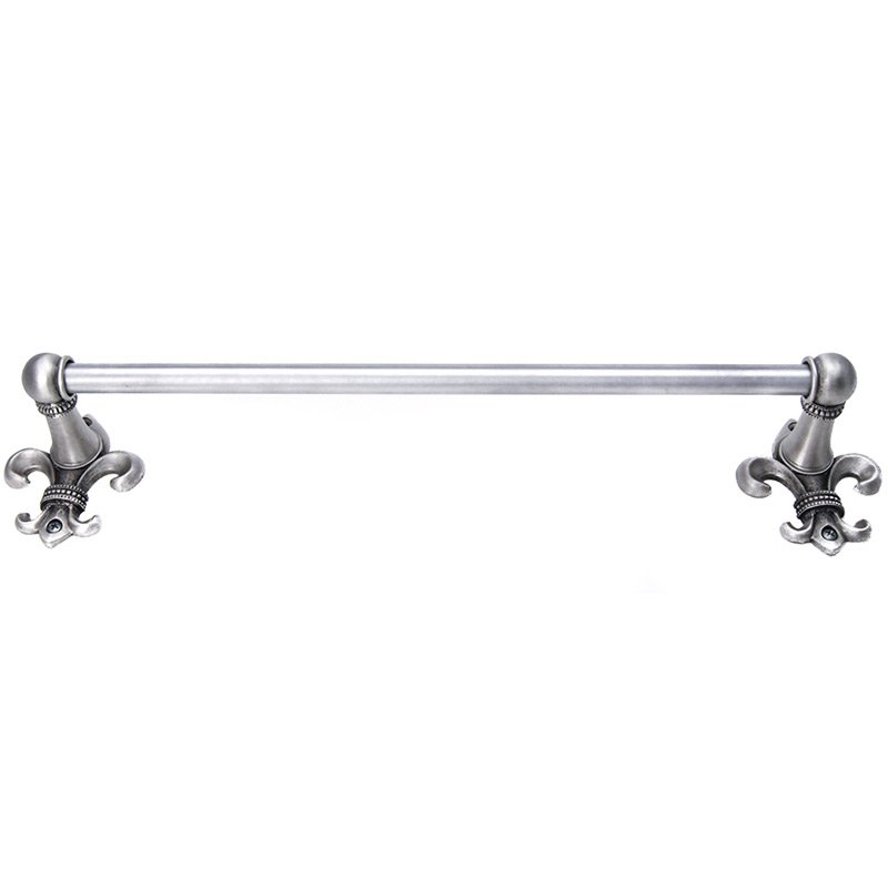 24" Centers Towel Bar with 5/8" Smooth Center in Satin