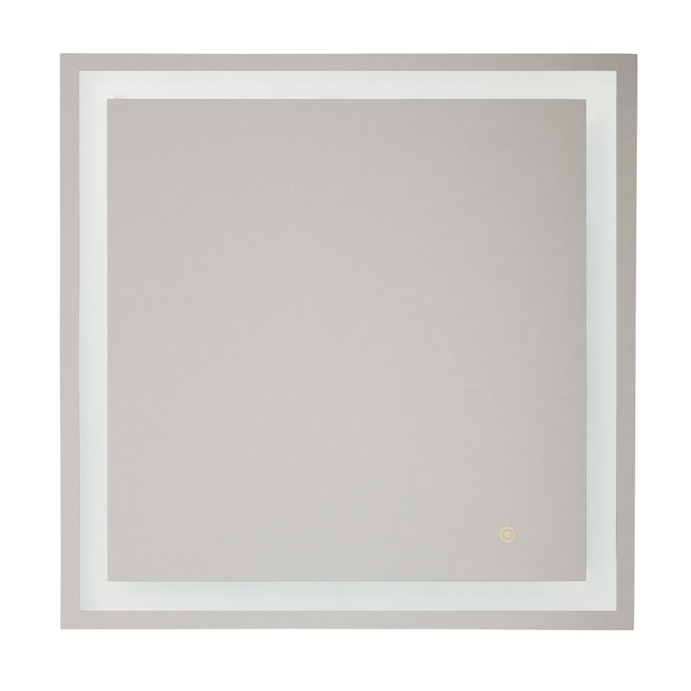 Led Square Mirror 30" X 30" In White