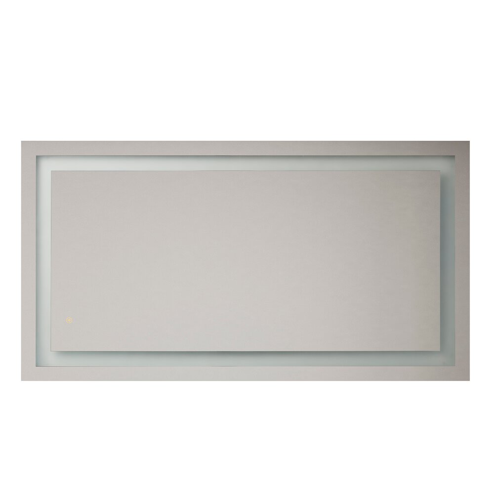 Led Rectangle Mirror 60" X 32" In White