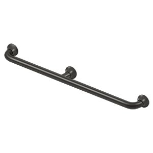 Solid Brass 36" Grab Bar with Center Post in Oil Rubbed Bronze