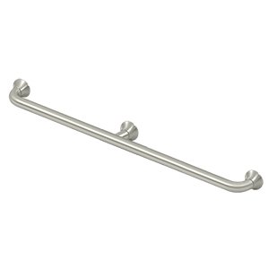 Solid Brass 42" Grab Bar in Brushed Nickel