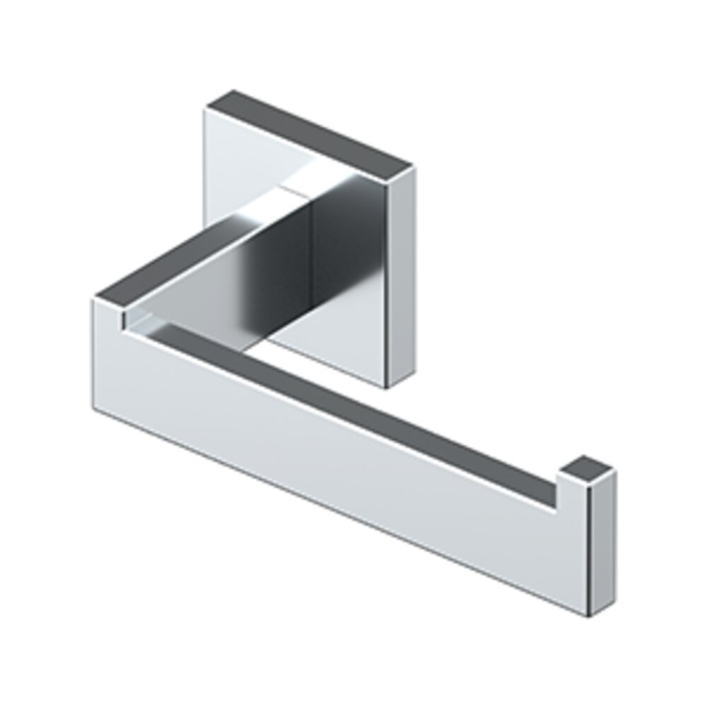 Toilet Paper Holder Single Post in Polished Chrome
