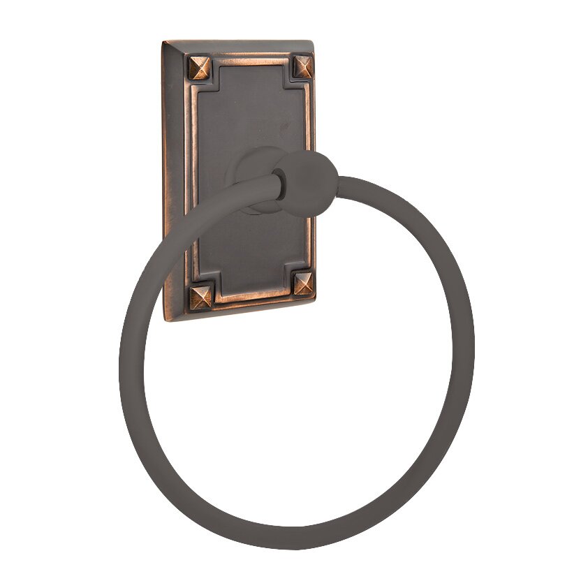 Arts & Crafts Towel Ring in Oil Rubbed Bronze