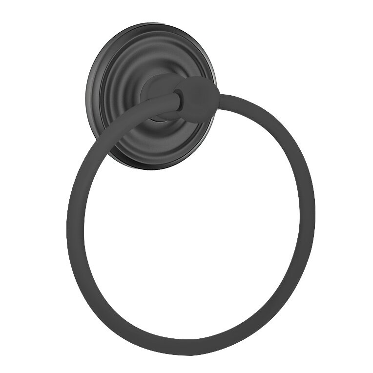 Regular Towel Ring in Flat Black