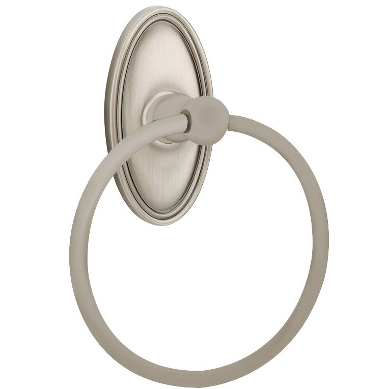 Oval Towel Ring in Pewter