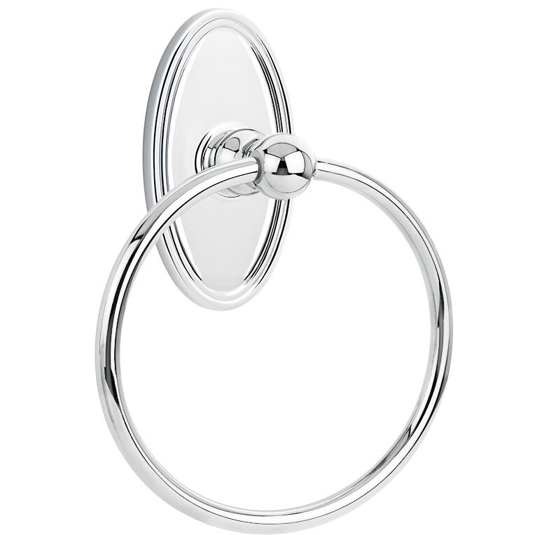 Oval Towel Ring in Polished Chrome