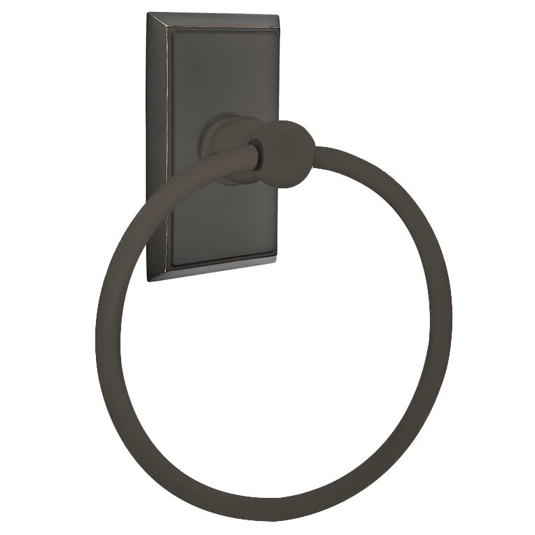 Rectangular Towel Ring in Oil Rubbed Bronze