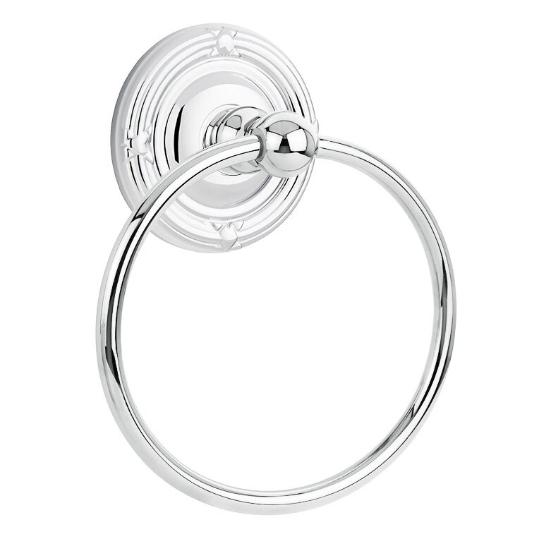 Ribbon & Reed Towel Ring in Polished Chrome