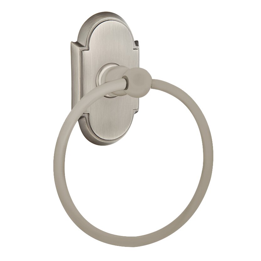 Arched Towel Ring in Pewter