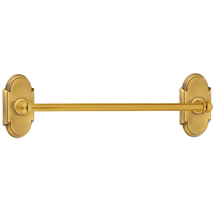 Arched 24" Single Towel Bar in French Antique Brass