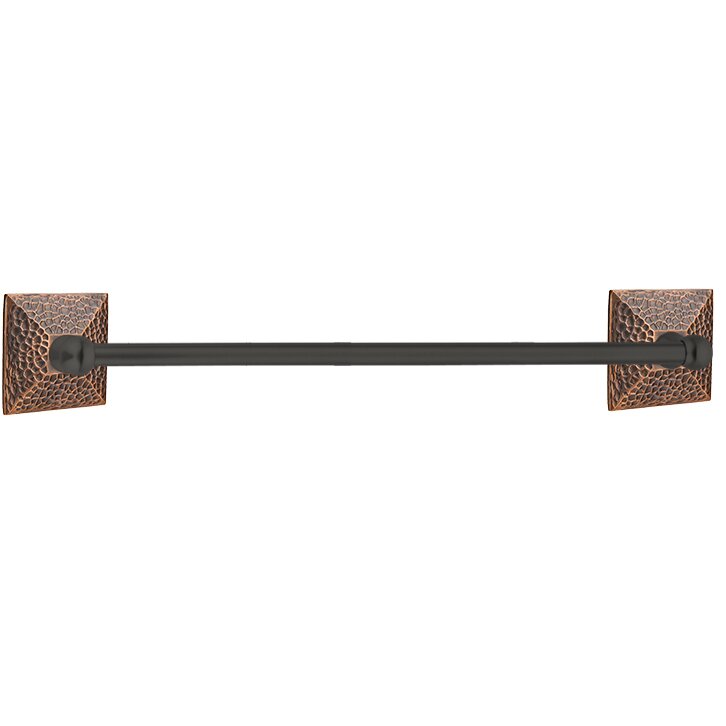 Hammered 30" Single Towel Bar in Oil Rubbed Bronze