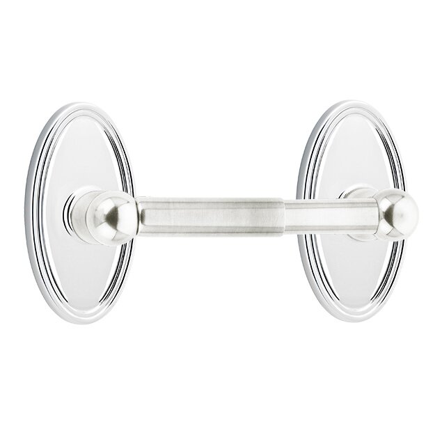 Oval Tissue Holder in Polished Chrome