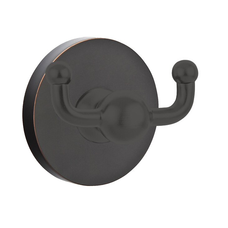 Regular Disk Double Hook in Oil Rubbed Bronze