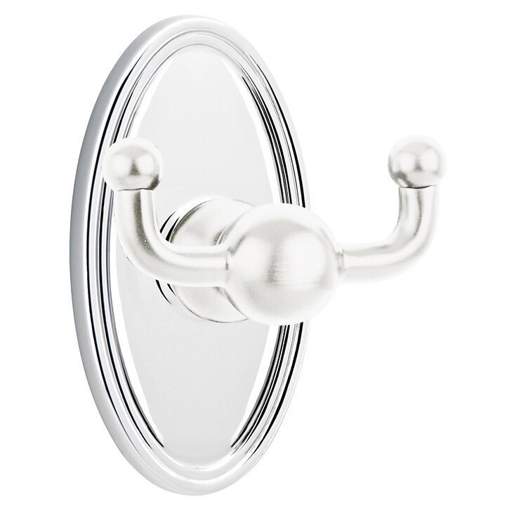 Oval Double Hook in Polished Chrome