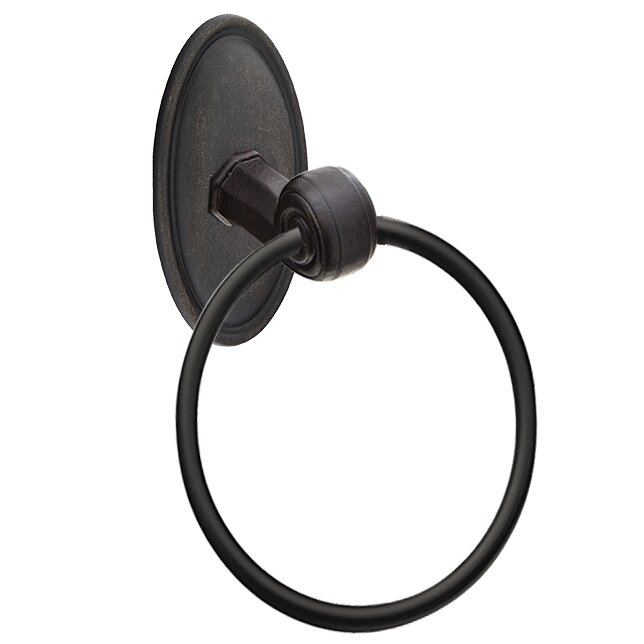 #14 Oval Towel Ring in Medium Bronze
