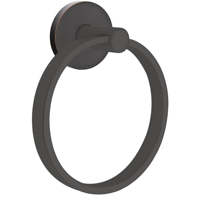 Small Disk Towel Ring in Oil Rubbed Bronze
